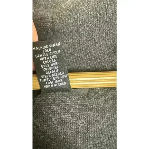 Alfani Pea Coat Gray Size 1X Gray Shawl Neckline Button Front Plus Size - Picture 5 of 11